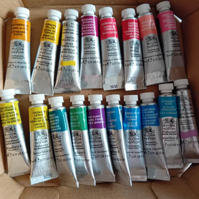 Aquarelles Winsor & Newton 12 couleurs — Occasion